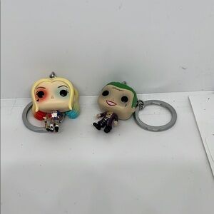 Harley Quinn and Joker Keychains